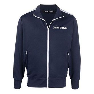 Palm Angels SS22 Classic Track Jacket Navy Blue White PMBD001C99FAB0014601