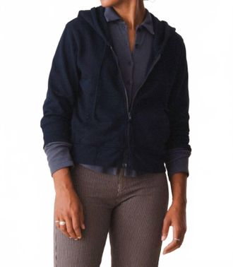 PRAIRIE UNDERGROUND Simple Life Hoodie In Midnight Organic
