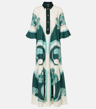 La DoubleJ Artemis printed cotton poplin shirt dress