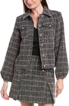 CeCe by Cynthia Steffe Tweed Ballion Jacket