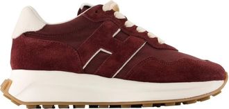 Hogan H641 Allacciato H Sneakers - Dames - Sneakers - Rood - 35 EU - Leer - Schoenen