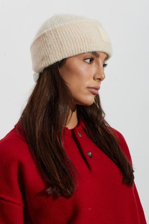 Ami Cap With Logo Patch, Unisex, Cream