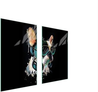 OEM Placa Protectora De Vidrio Para Estufa 75x52 Perro