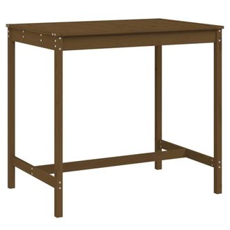 Berkfield Home Garden Table Honey Brown 121x82.5x110 cm Solid Wood Pine