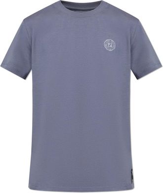 Fendi Logo T-Shirt - Heren - T-shirts - Blauw - L - Katoen - Tops
