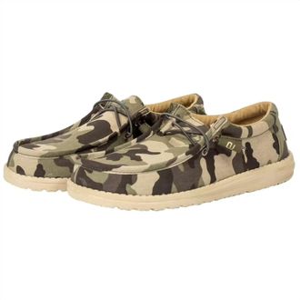 Hey Dude Mens Wally Slip-On Shoe In Camouflage