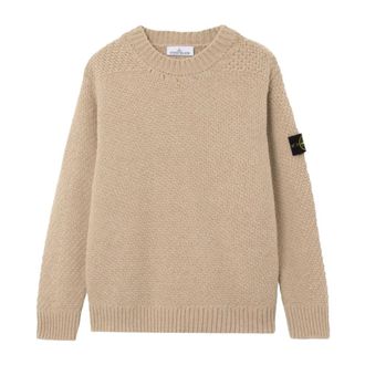 Stone Island Jersey de cuello redondo holgado con acabados de canal&eacute; - Knitwear - Hombre - Marr&oacute;n - L