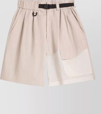 Yohji Yamamoto belted cargo shorts