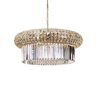 Ideal Lux Lampadario Classico Nabucco Metallo Oro 16 Luci E14