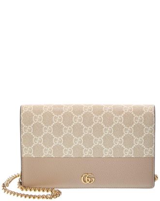 Gucci Gg Marmont Leather Wallet On Chain