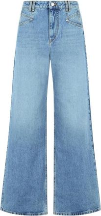 Isabel Marant Lemony Broek - Dames - Loose Fit Jeans - Blauw - XS - Katoen - Jeans