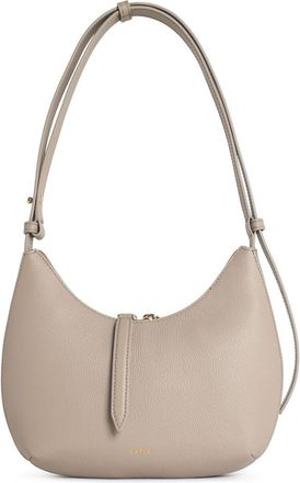 Furla S Graue Lear-Umh&auml;ngetasche von Furla Goccia aus Leinen