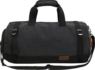 Generic Compatible For Travel Duffle Bag with Shoes Pack Dry Wet Outdoor Hiking Camping Bags Sports Gym Fitness Yoga Hangbag Large Business Schoolbag(Black B)