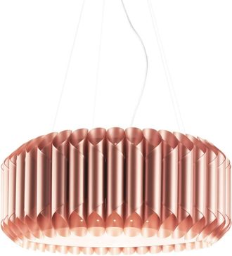 Linea Zero Suspensi&oacute;n 5 Luces Cobre En Metal Cromado Cm. 60x31h
