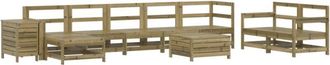 vidaXL 10 Piece Garden Sofa Set Impregnated Wood Pine vidaXL