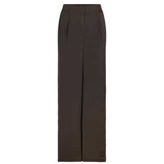 Dante6 Satijnen slimme broek met kreukeleffect - Dames - Broeken - Bruin - Maat: XS Satijn