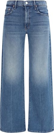 Mother Womens Jeans Lasso Sneak Light Blue Cotton