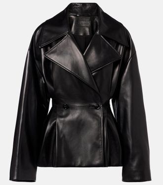Balenciaga Double-breasted leather jacket