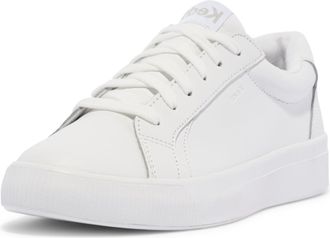 Keds Womens Pursuit Lace Up Sneaker, White Leather, 5.5 UK