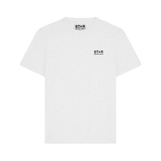 Golden Goose T-Shirts, male, White, Size: S Star Collection T-shirt