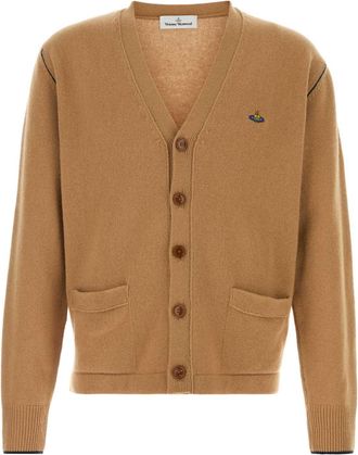 Vivienne Westwood Camel Wool Blend Alex Cardigan