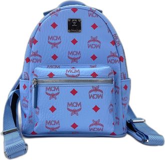 MCM Mcm Visetos Blue Backpack (Pre-Owned)