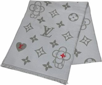 Louis Vuitton Pre-owned Stole - Dames - Vintage Accessoires - Grijs - ONE Size - Wol - Vintage
