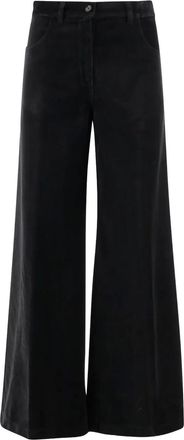 Aspesi Pantaloni a gamba ampia - Nero