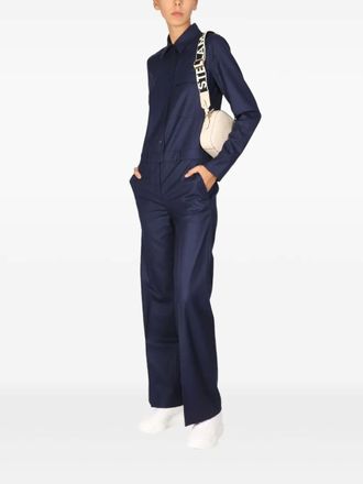 Stella McCartney buttoned jumpsuit - women - Wool - 42 - Blue