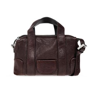 AllSaints Bolso de Mano de Cuero Ares - Bags - Mujer - Marr&oacute;n - ONE SIZE