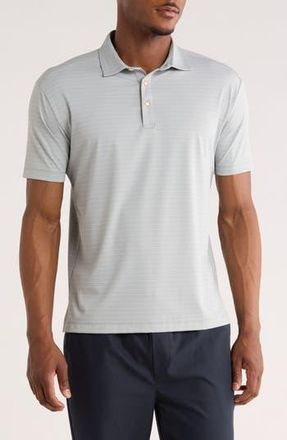 Vintage 1946 Nublend Stripe Hybrid Piqu&eacute; Polo in Silver Grey at Nordstrom Rack, Size Xx-Large