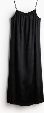 H&M Slipkleid aus Satin - Schwarz