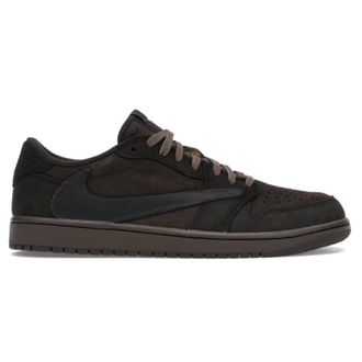 Nike Jordan Sneakers, male, Black, Size: 9 US Air Jordan 1 x Travis Scott Velvet Brown and Dark Mocha