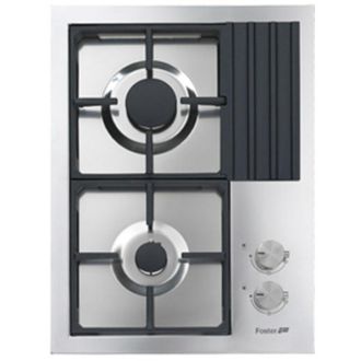 Foster Foster S4000 Domino.2F.AE.Q4. Colore del prodotto: Nero, Acciaio inox, Posizionamento dellapparecchio: Da incasso, Tipo di piano cottura: Gas