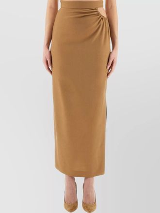 Max Mara long navona skirt side slit