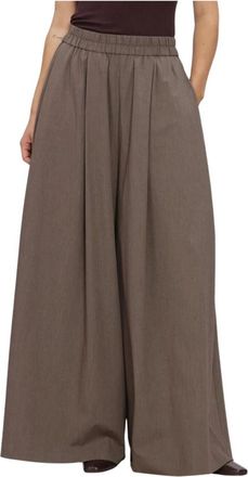 Inwear Cleohiw Pant - Dames - Wijde Broeken - Bruin - XS - Polyester - Broeken