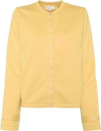 agnès b. Rosan cardigan - women - Organic Cotton - 2 - Yellow
