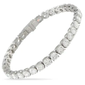 Luxury Bazaar Platinum 15.58ct Diamond Tennis Bracelet MF01-041526