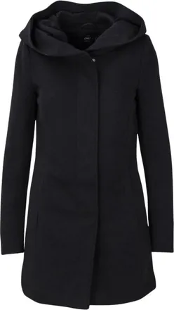 Only Cappotto con cappuccio Vestibilit&agrave; rilassata - - Coats - Donna - Nero - L
