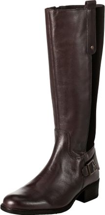 Sheego Weitschaftstiefel SHEEGO, Damen, Gr. 43, XXL-Schaft, braun, Glattleder, Leder, Schuhe Weitschaftstiefel