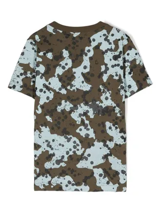Stone Island Camouflage Cotton T-Shirt - Multicolor