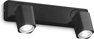 Ideal Lux Rudy 2 Light Twin Ceiling Spotlight Black - Ideal Lux