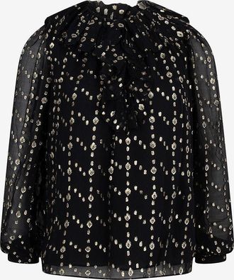 Ulla Johnson Lang&auml;rmelige Bluse aus Seide Emilie