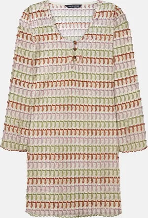 Veronica Beard Novien crochet minidress