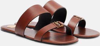 Saint Laurent Sandali Cassandre in pelle