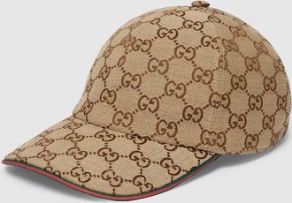 Gucci GG Canvas Baseball Cap, Size XL, Beige, GG Canvas