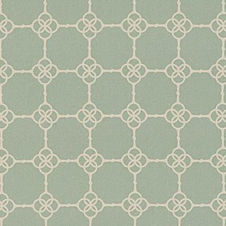 Ballard Designs Carson Kressley Geometric Snaffle Bit Green Fabric by the Yard - Ballard Designs