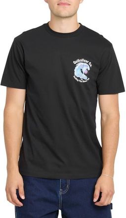Quiksilver Patriot Dolphin MT0 Graphic T-Shirt in Black at Nordstrom, Size Xx-Large