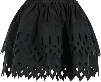 Blumarine Schwarzer Rock Tech aus Baumwollmischung von Blumarine