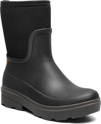 Bogs Hazel Mid Zip Rain Boot in Black at Nordstrom, Size 10